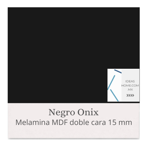 MELAMINA MDF 15 MM DOBLE CARA COLOR NEGRO ONIX - Ideas Home