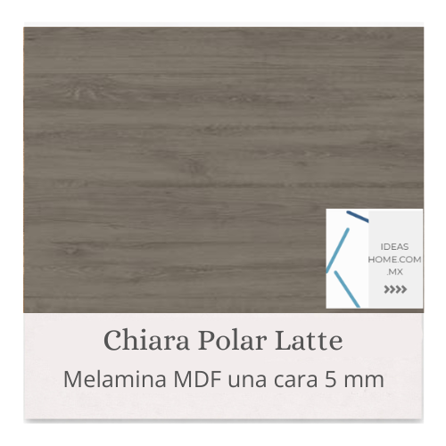 MELAMINA MDF 5 MM UNA CARA COLOR CHIARA POLAR LATTE - Ideas Home